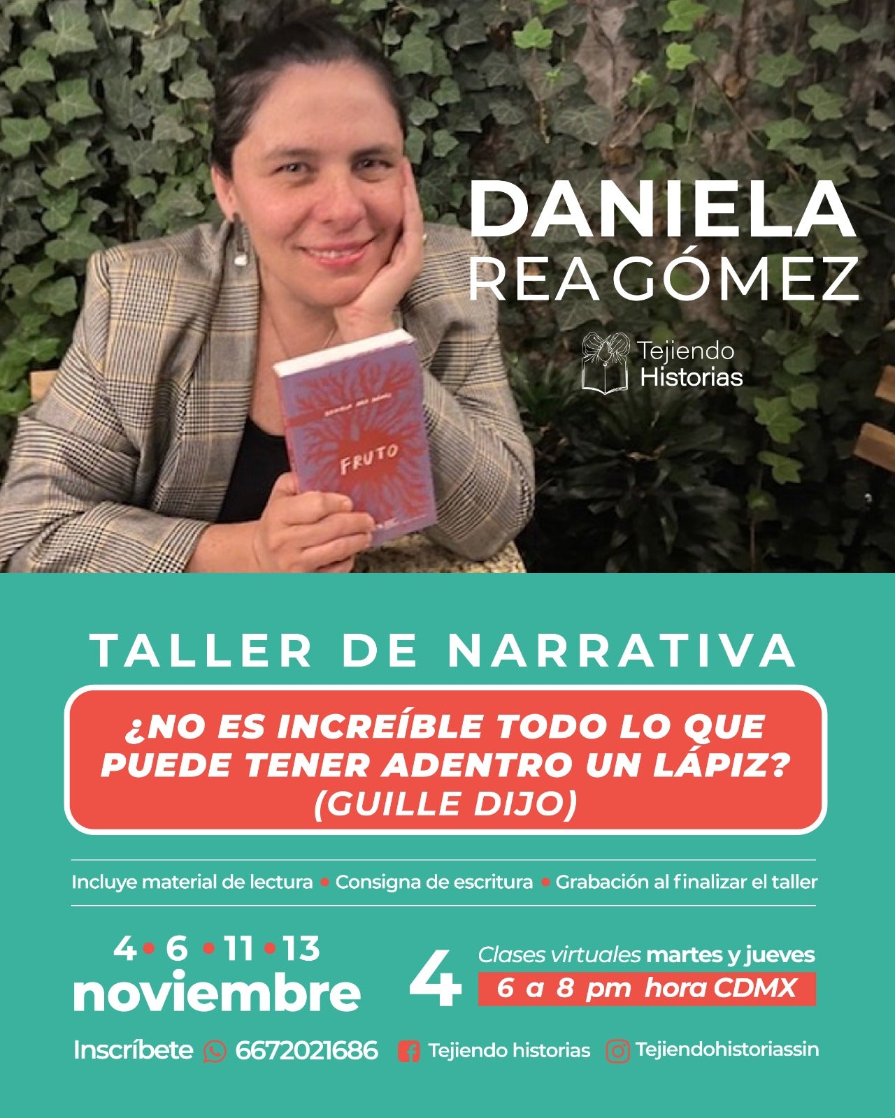 TALLER DE NARRATIVA ¿NO ES INCREÍBLE TODO LO QUE PUEDE TENER ADENTRO UN LÁPIZ? (GUILLE DIJO)