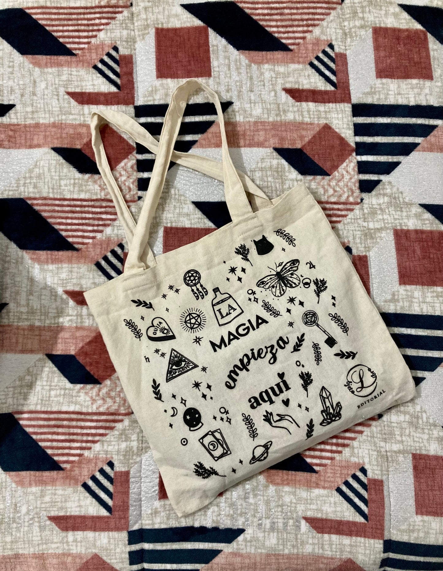 Tote Bag Blanca "La magia empieza aquí"