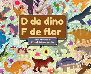 D de dino f de flor